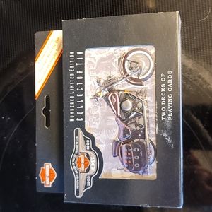 Limited edition collectors tin harley davidson cards